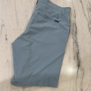 Ralph Lauren Men’s Light Blue/Grey Flat Front Shorts